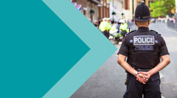 Police officer standing in the street