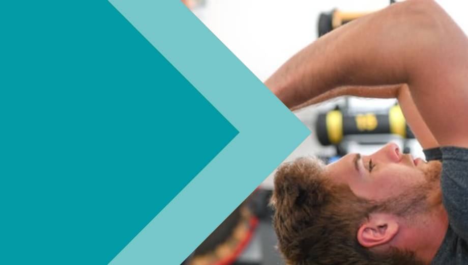 Sport students using gym